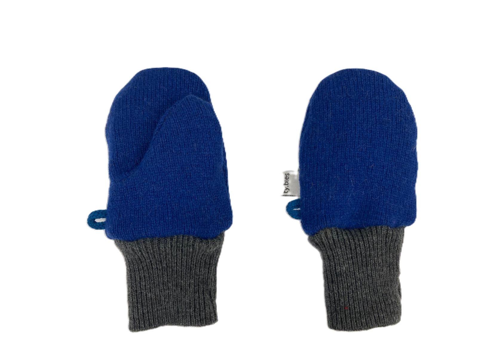 Rękawiczki jednopalczaste 1 - 2 lata wełniane 100% wełna lambs  wool