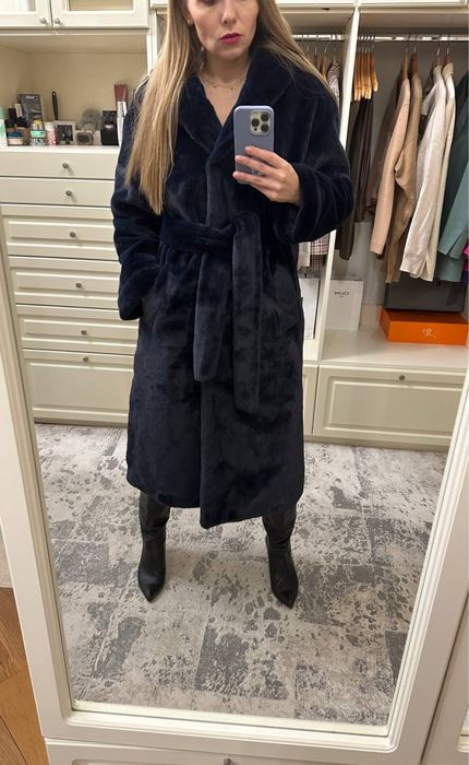 Пальто,еко хутро, ЗИМА супер якість Розмір М