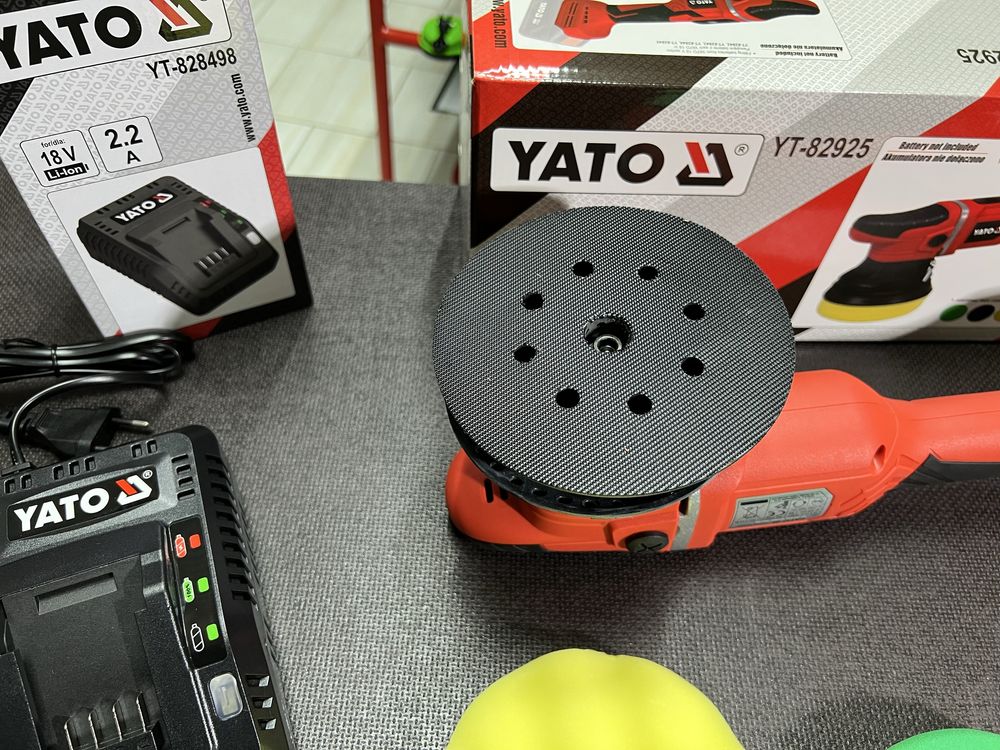 Машина полировальная эксцентриковая аккумуляторная YATO YT-82925