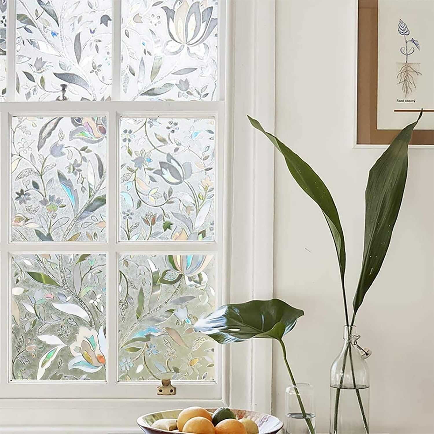 Folia okienna LEMON CLOUD 60x120 cm matowa z efektem tęczy