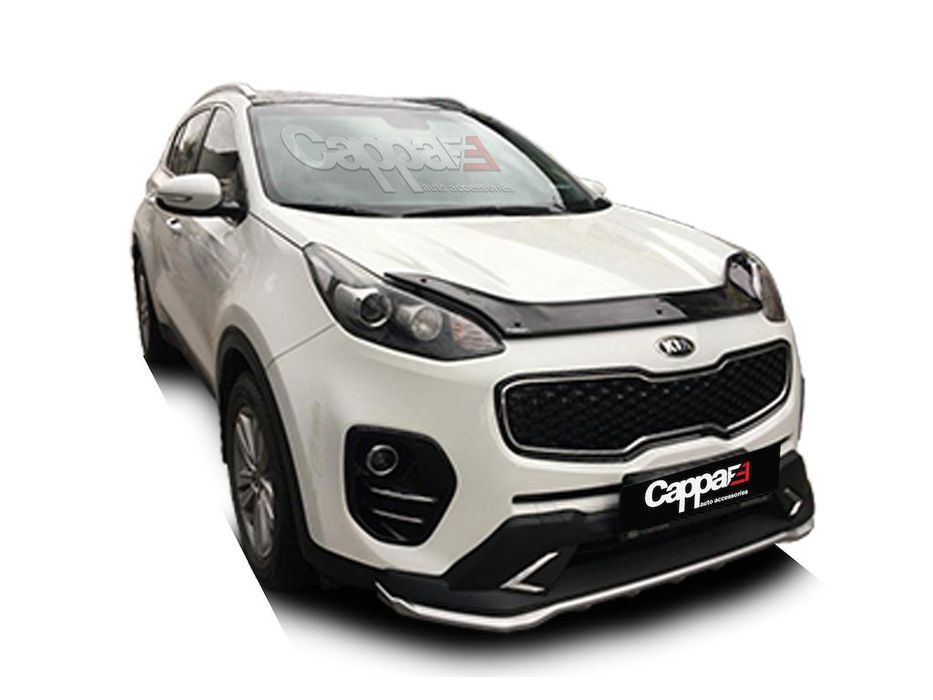 Kia Sportage 2015+ Дефлектор капота (мухобойка) EuroCap