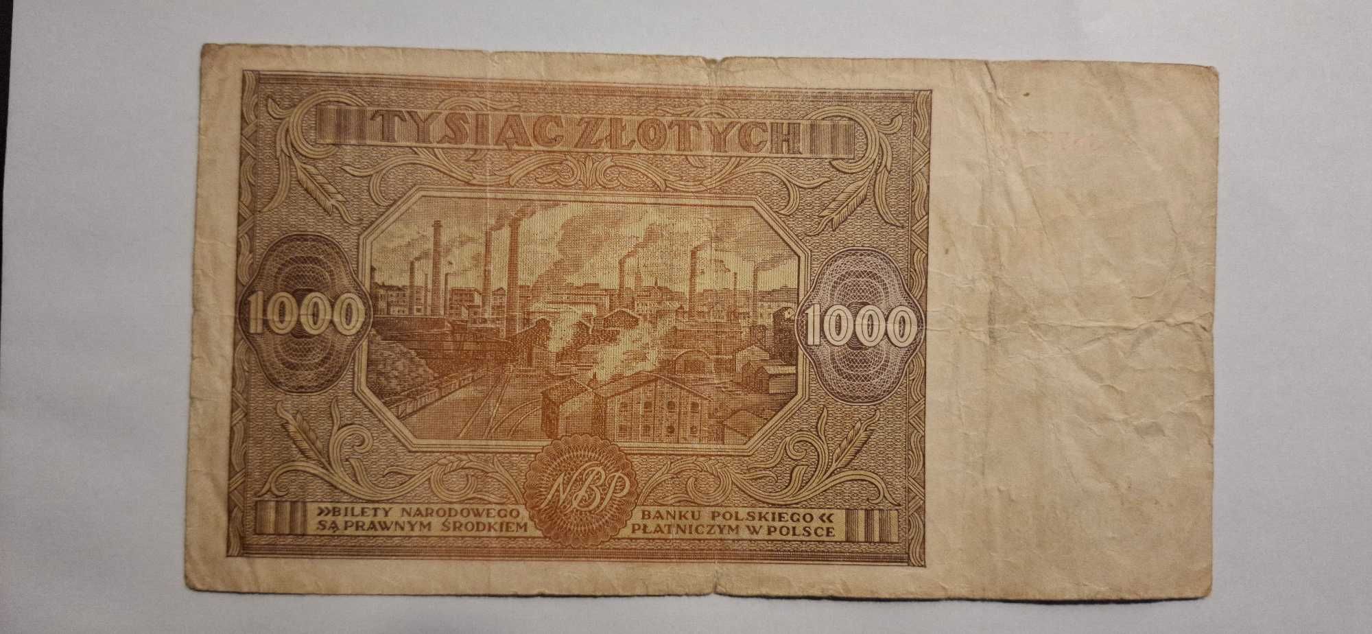 Polska, 1000 złotych, 1946, F