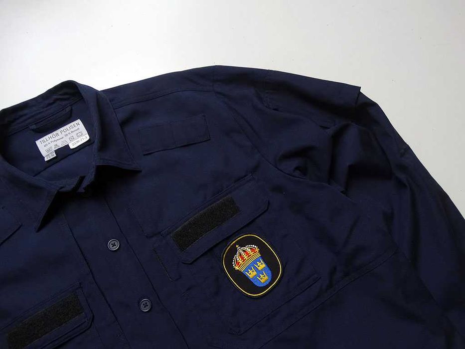 Szwecja Policja Polis Naszywka Koszula Szwedzka Męska Policyjna 44/46