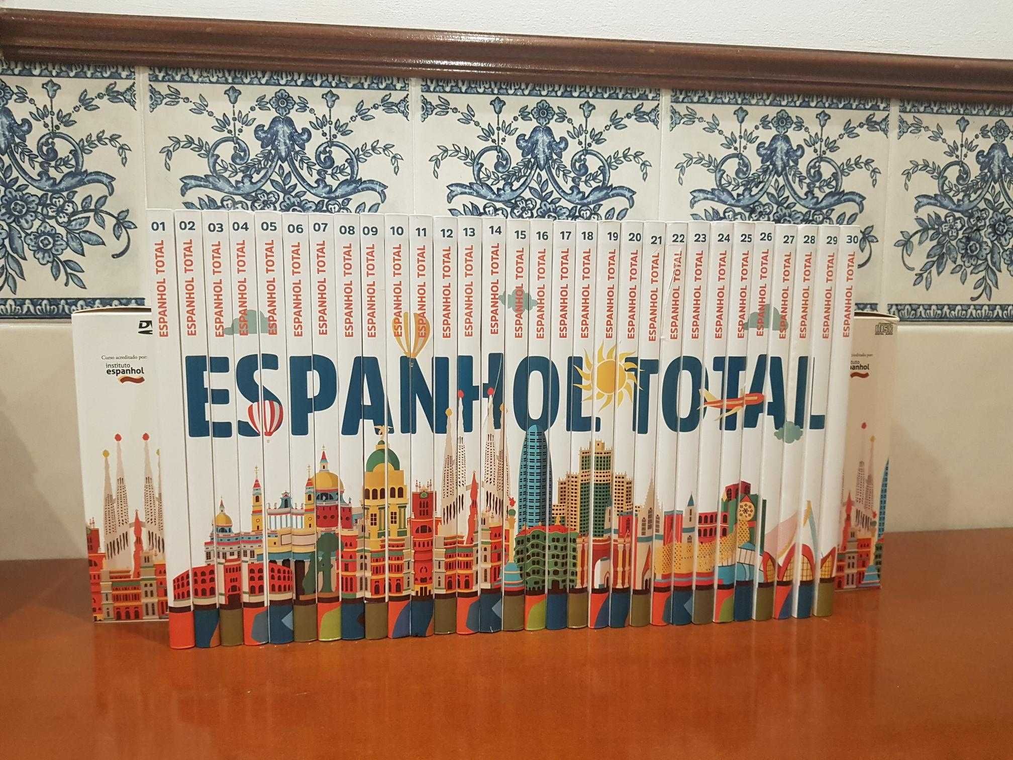 Coleção de 30 Livros Curso Espanhol com CD´S e DVD (NOVO)