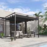 Pergola metal PERGOLA Outsunny 222 x 298 x 213cm