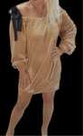 Sukienka welurowa camel Lola Bianka_uniwersalny