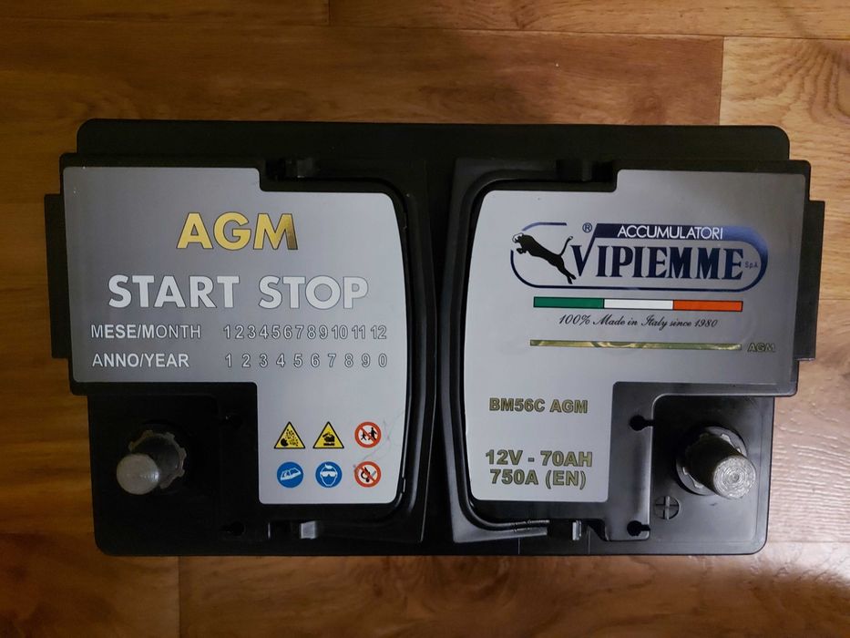 Аккумулятор Vipiemme 6СТ-70 R AGM BM56C EN 750 А 278x175x190 мм