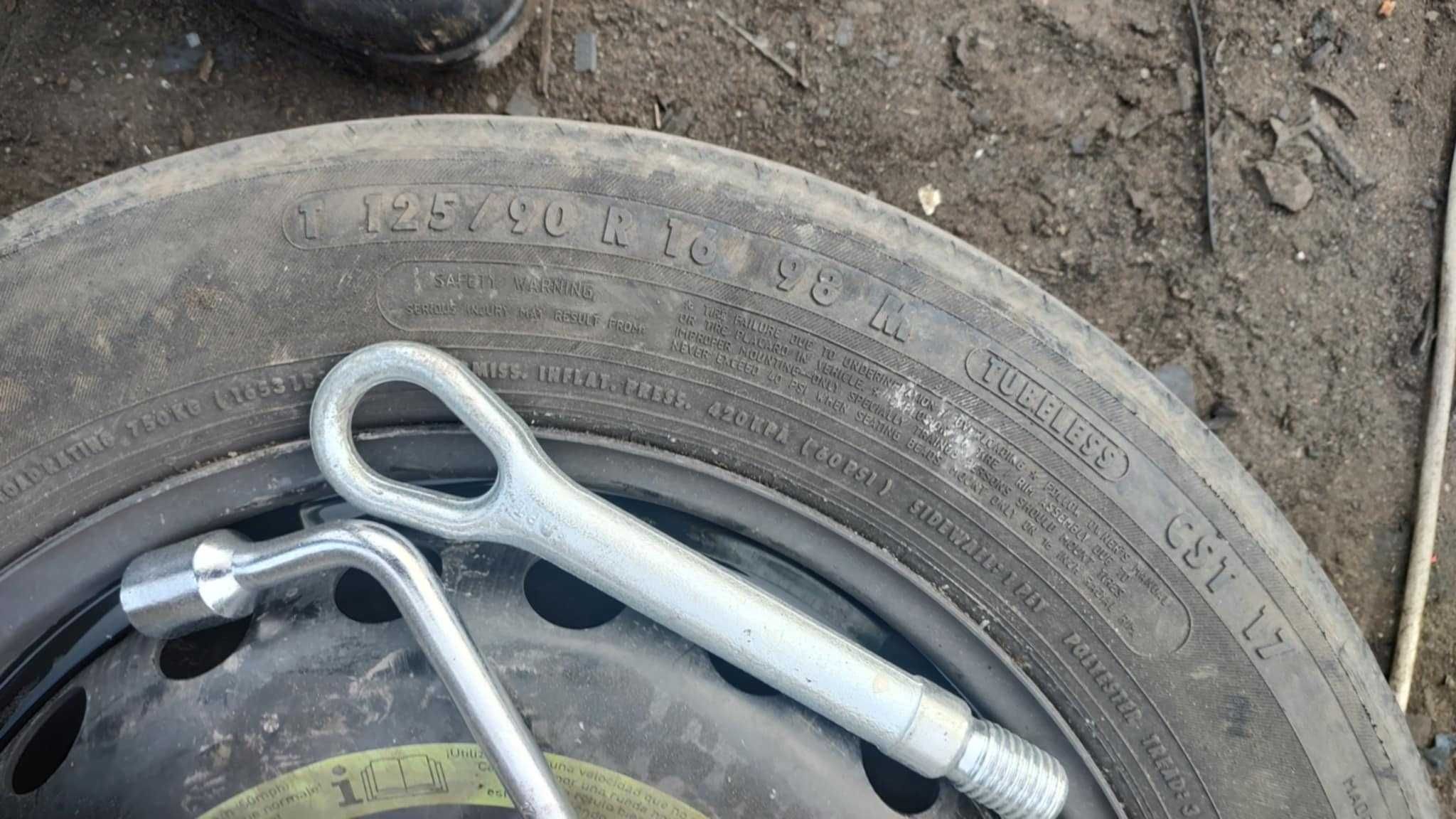 Koło dojazdowe klucz ucho Mercedes w204 16'
