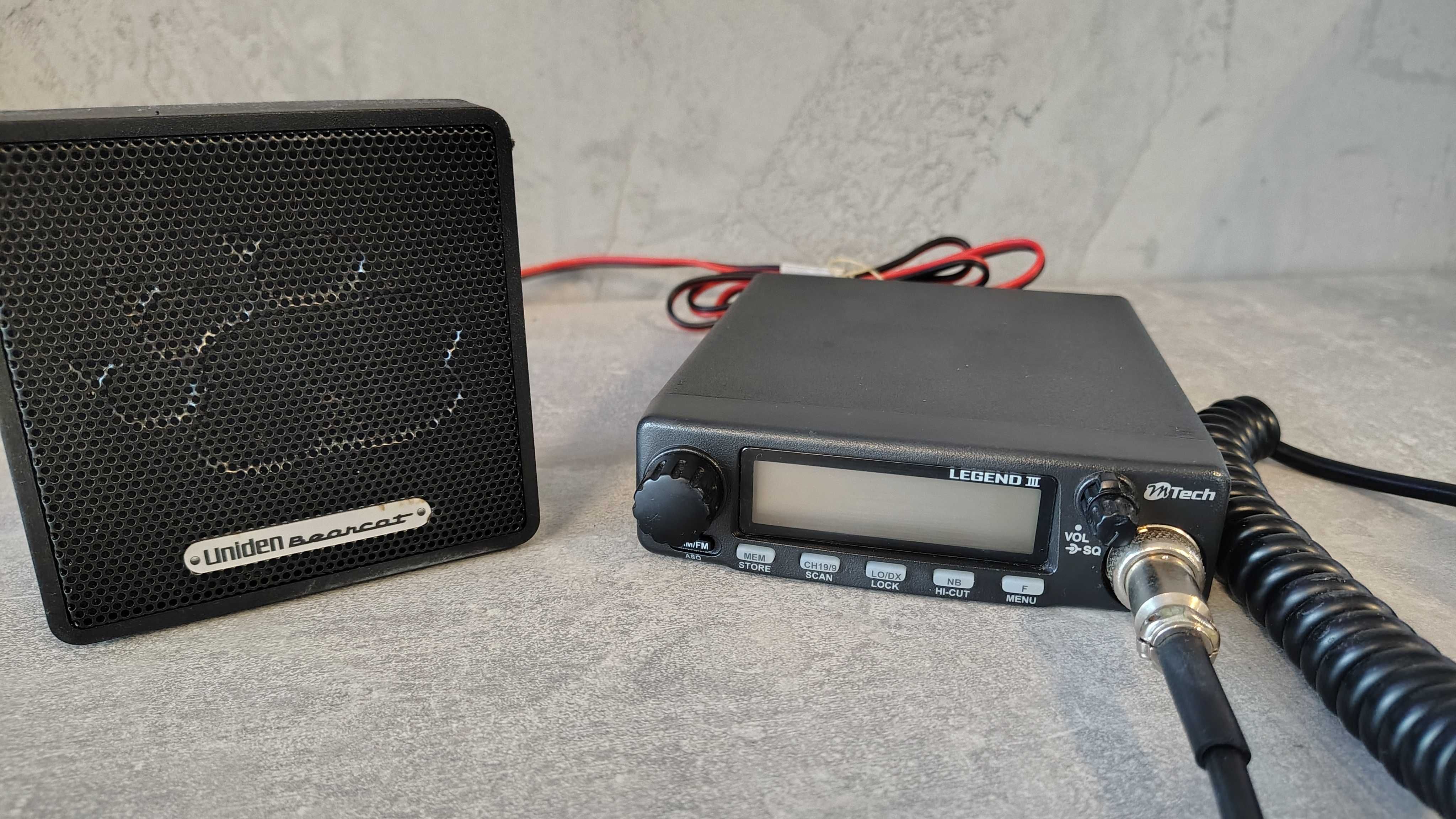 CB-Radio M-Tech Legend III tuning Konektor + Głośnik Uniden Bearcat