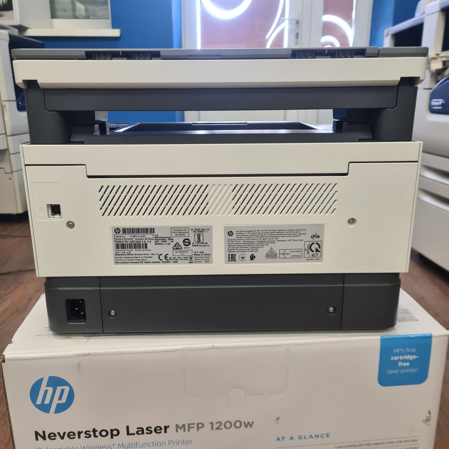 HP Neverstop Laser 1200w (4RY26A). Wi-Fi  Лазерный принтер копир мфу