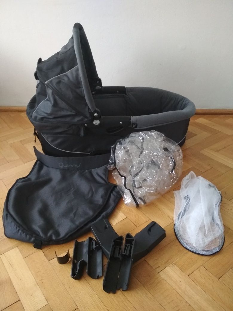 Gondola do wózka Quinny Speedo SX grafit+adaptery i folia p/deszczowa