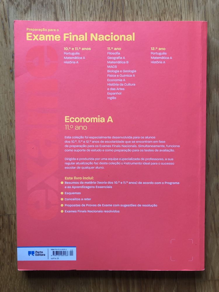 Preparação para o exame nacional - Economia A - 11°ano