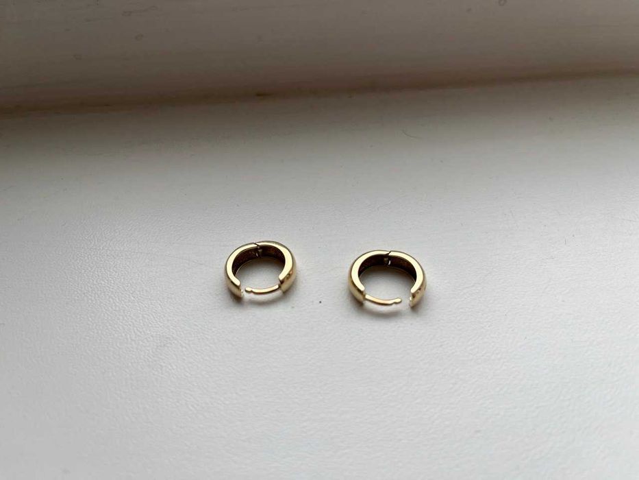 Сережки из желтого золота 14k [бренд loveyou]