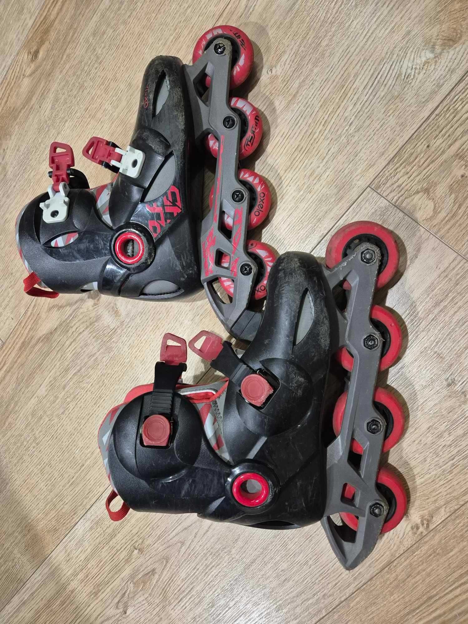 Łyżworolki młodzieżowe rozmiar 32-34 (20-21,5 cm)