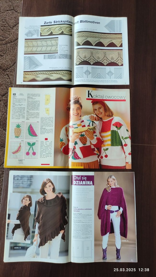 Burda, Diana, modne wzory i dzianiny