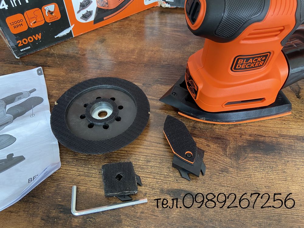 Шліфмашина вібраційна, шлифмашинка,шліфмаинка Black&Decker з АНГЛІЇ