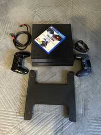 Sony Playstation 4 Fat карбон , в нормальному стані , два Dualshock 4