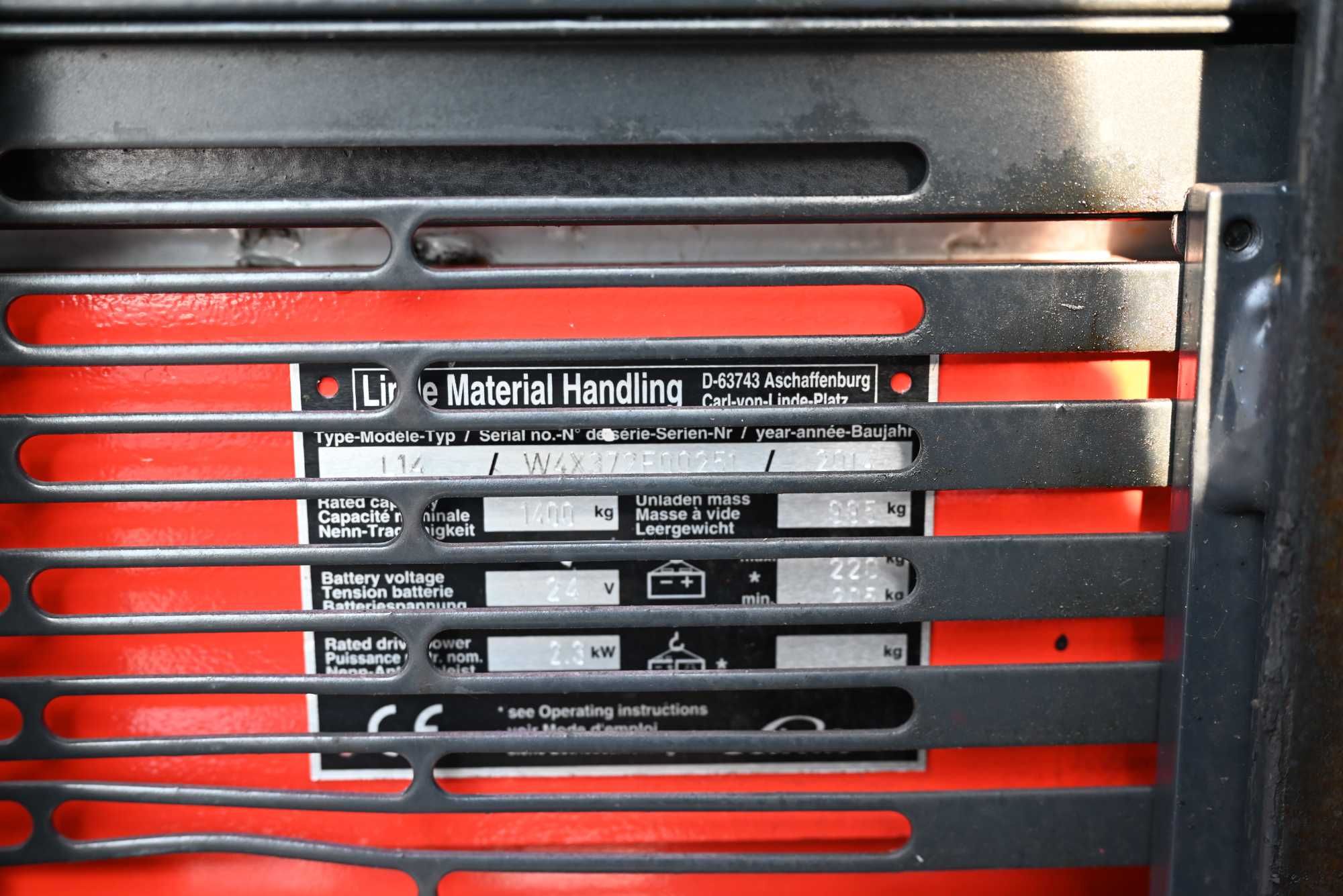Paleciak elektryczny Linde L14 301cm Bat:2020rok 1400kg Duplex FHP 326