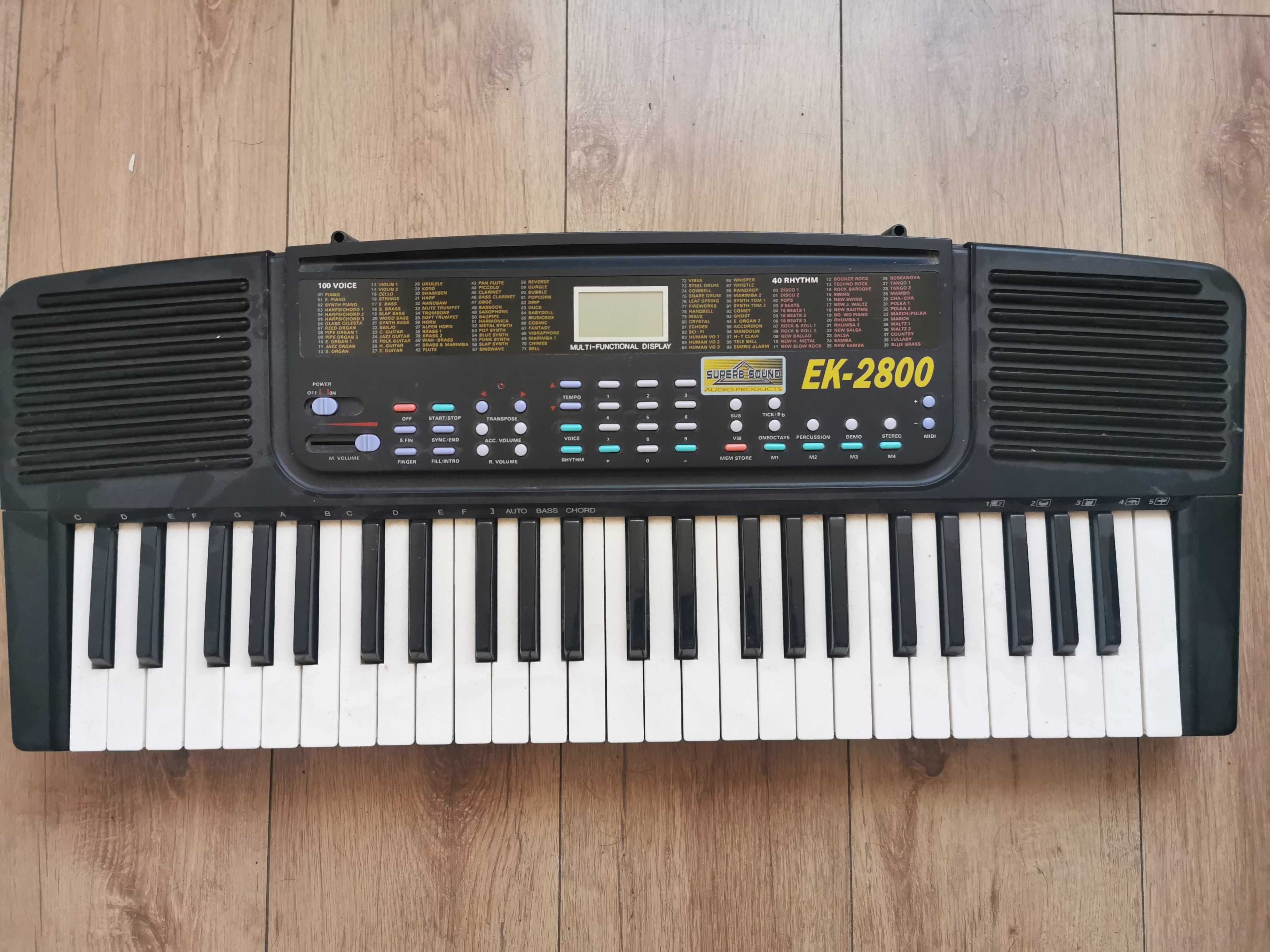 Organy Superb Sound Keyboard EK-2800