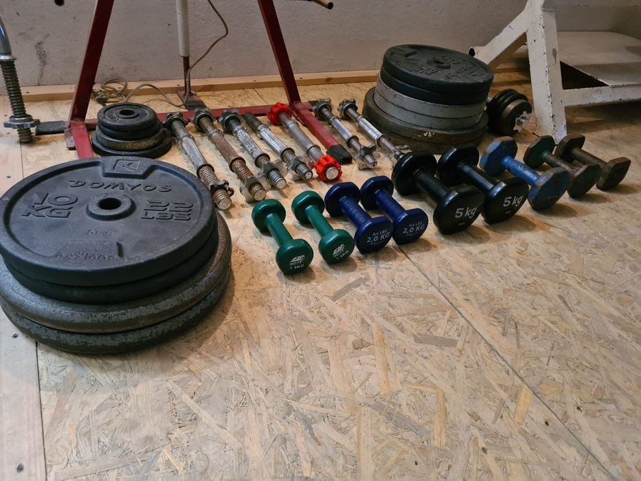 Obciążenie,sztanga,ławeczka, hantle.