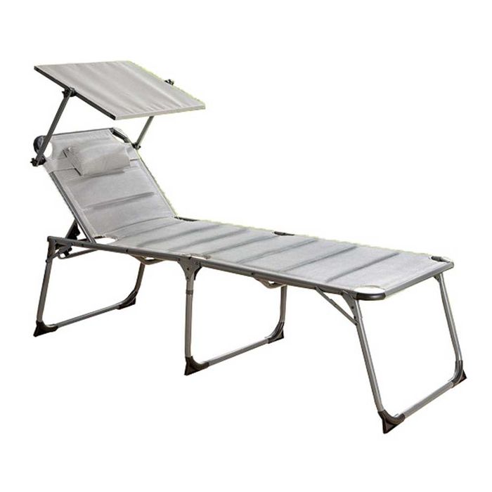 Комфортний шезлонг XXL з подушкою, м'який, виготовлений з алюмінію