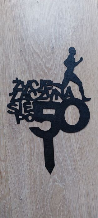 Topper tort 50tka biegacz