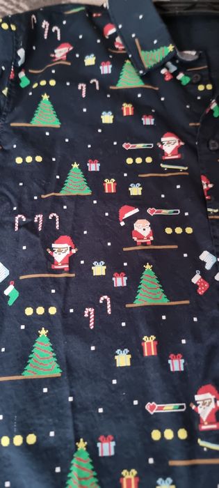 Sweter i koszula swiateczna r.158/164 H&M