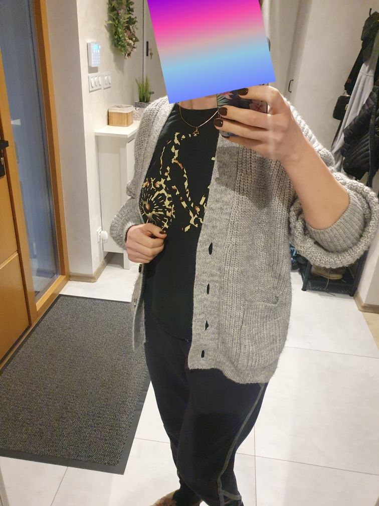 Oversize Sweter kardigan r. S/M