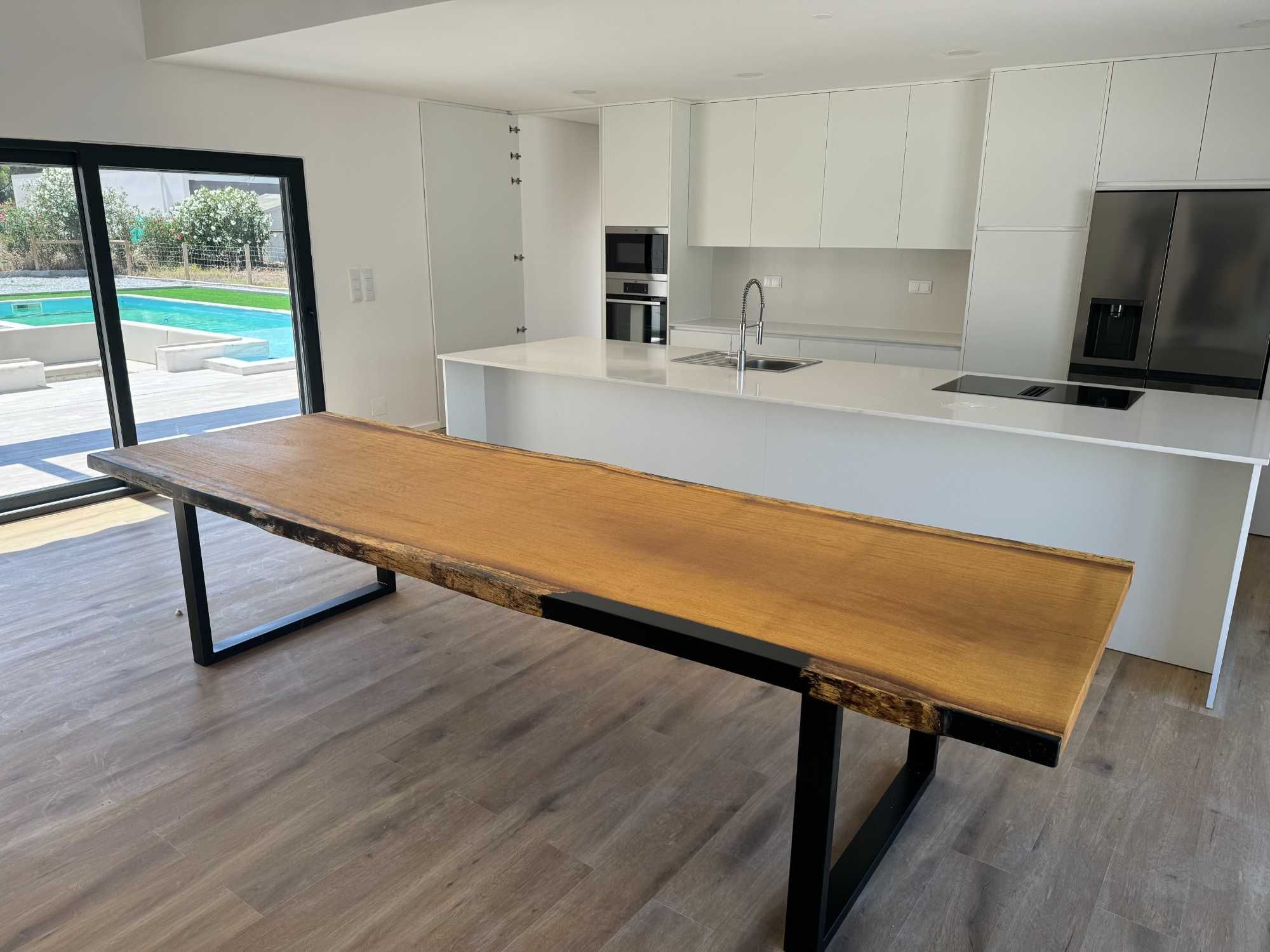 Live edge table, oak, chestnut, acacia, exotic woods made to measure