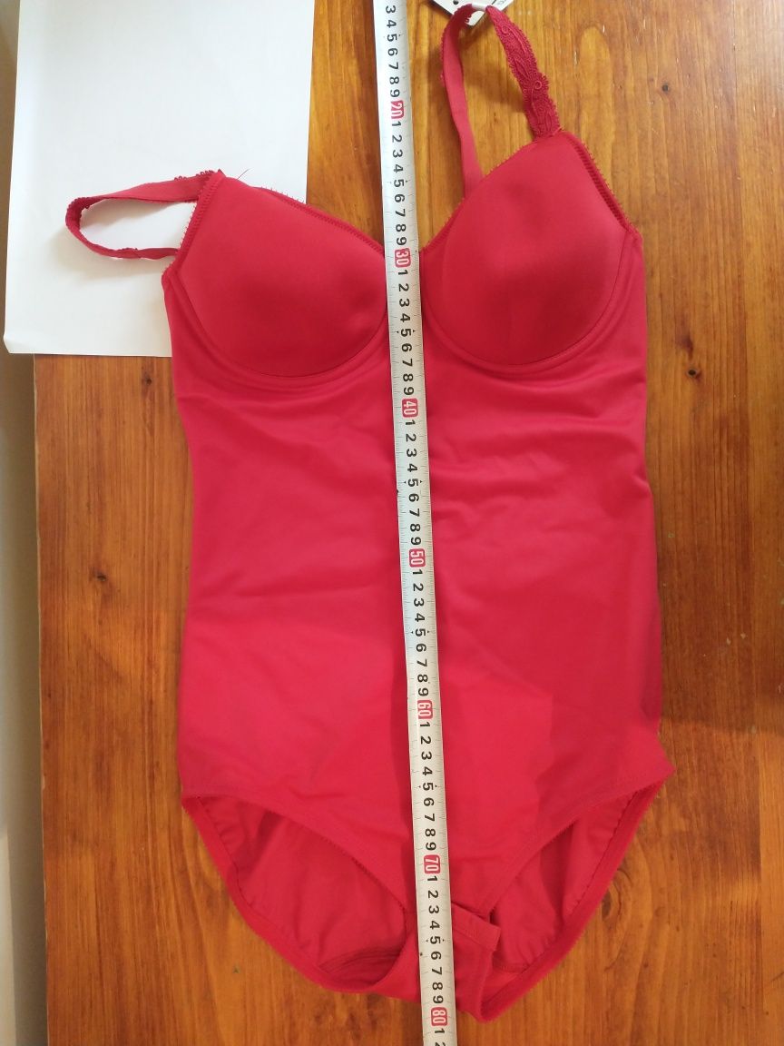 Body firmy Felina choice 75C Czerwone, amarena, walentynki.