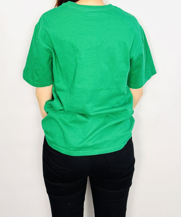 Zielony t-shirt świąteczny z napisem XL 42