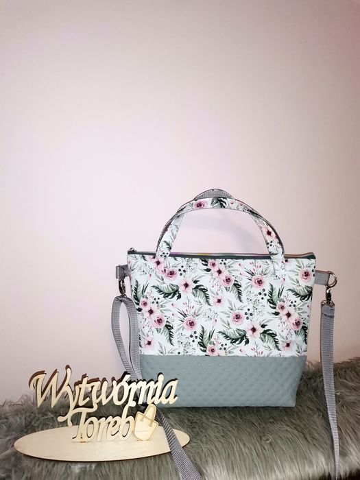 Torba garden z siwą ekoskórą Wytwórnia toreb