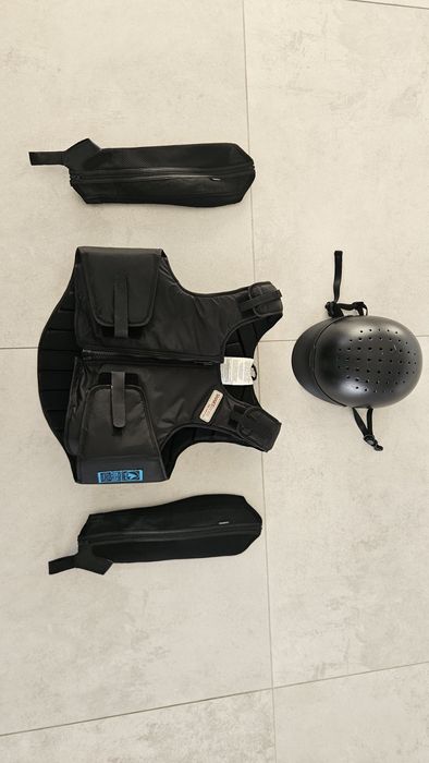 Kamizelka ochronna na konie + sztylpy + kask