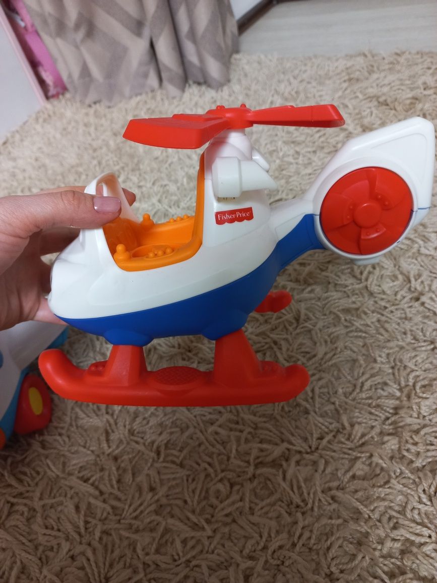 Вертоліт і літак Фішер прайс/ fisher price