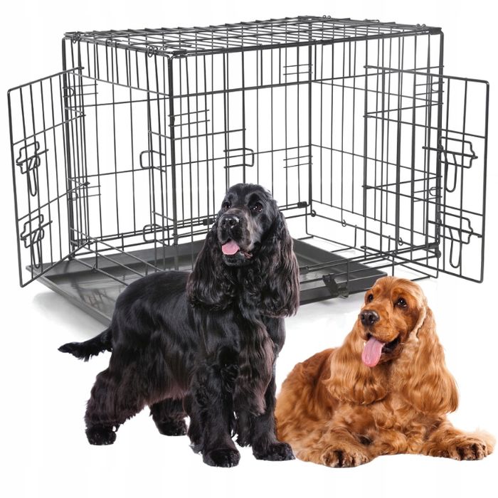 Klatka Kojec Transporter - Duża Klatka Kennelowa Dla Psa L- 92x57x63cm