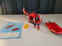 Zestaw Playmobil ratunkowy. Rescue helikopter, motorówka, ponton