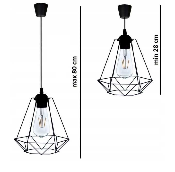 Lampa Wisząca Loft Diament