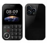 Mini telefon komórkowy V9 z klawiaturą i latarką, 2-SIM