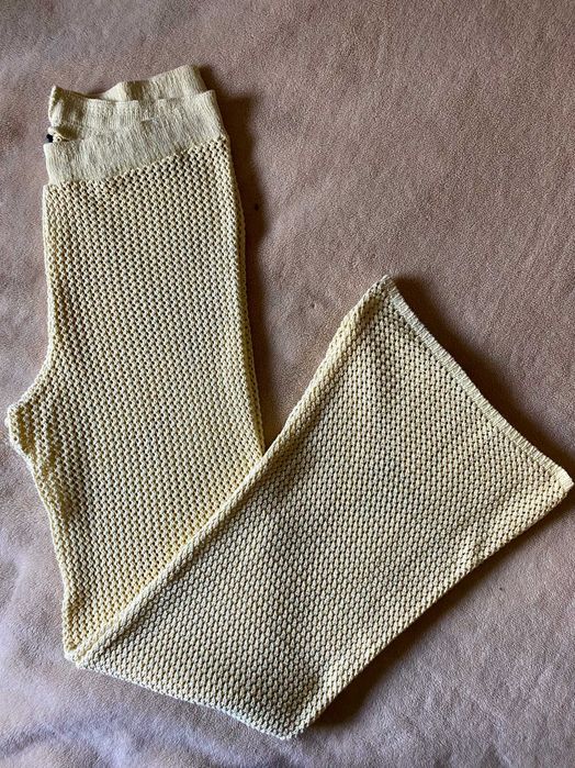 Plecione spodnie damskie