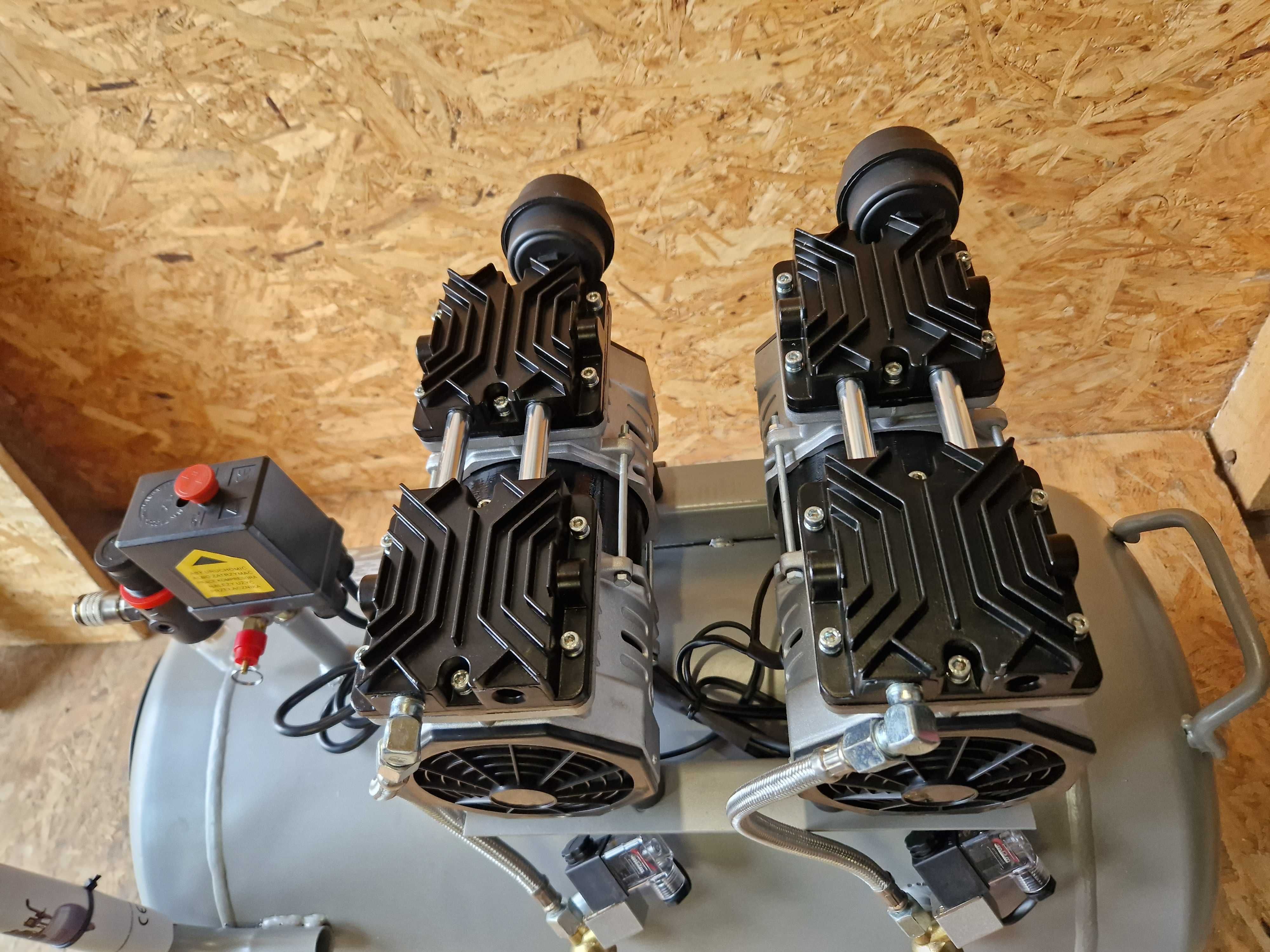 Kompresor bezolejowy 100L / 2 x 1500W KD1398