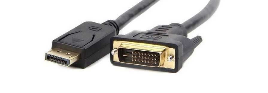 Przewód kabel DisplayPort - DVI-D, powystawowy ok 1.6m - 1.8m