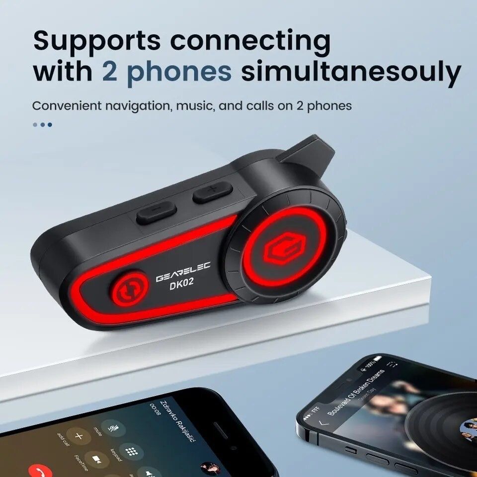 Auricular bluetooth moto, 2800 mAh, impermiável, led