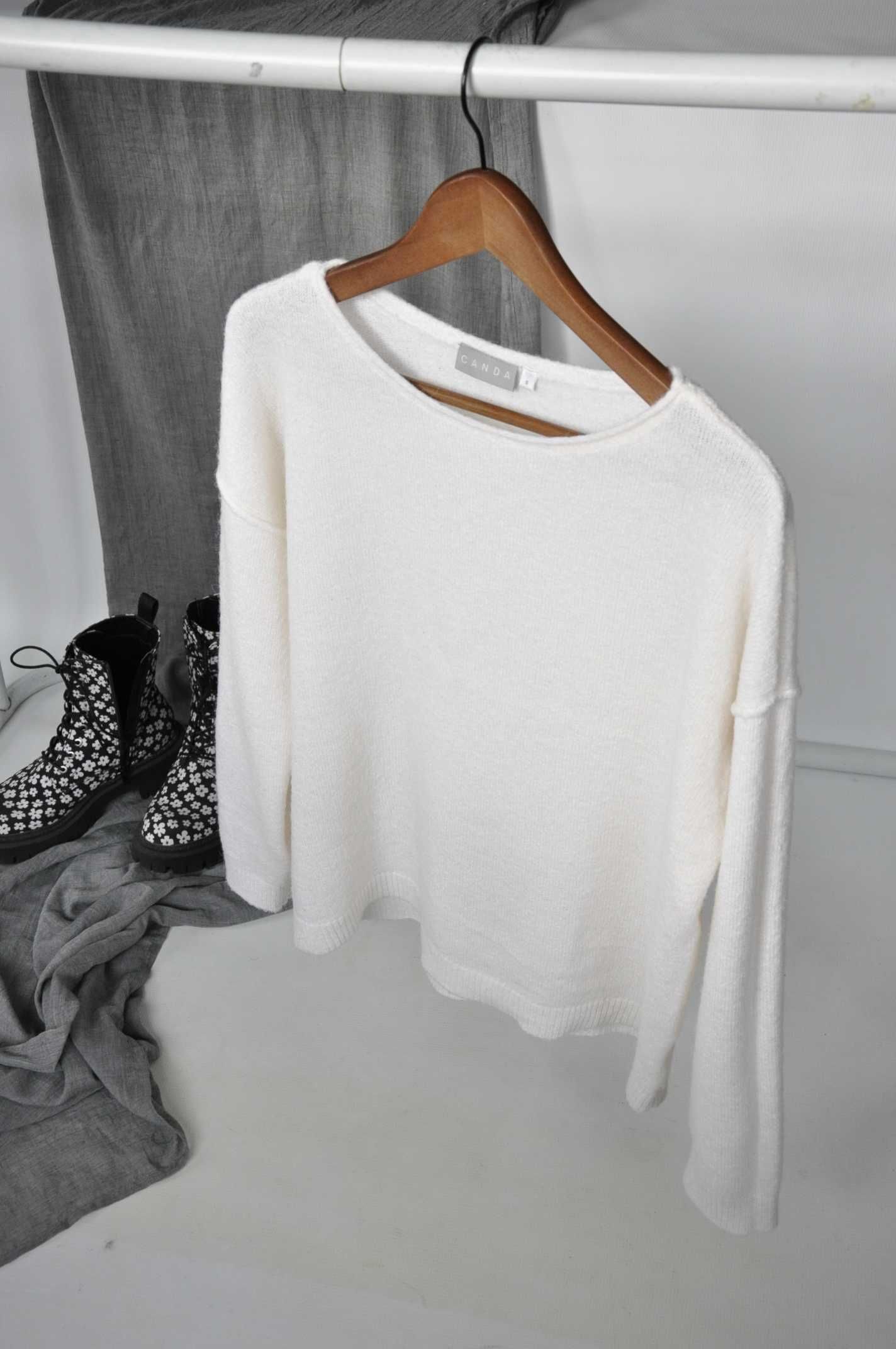 Sweter sweterek ecru Cropp rozm. 36