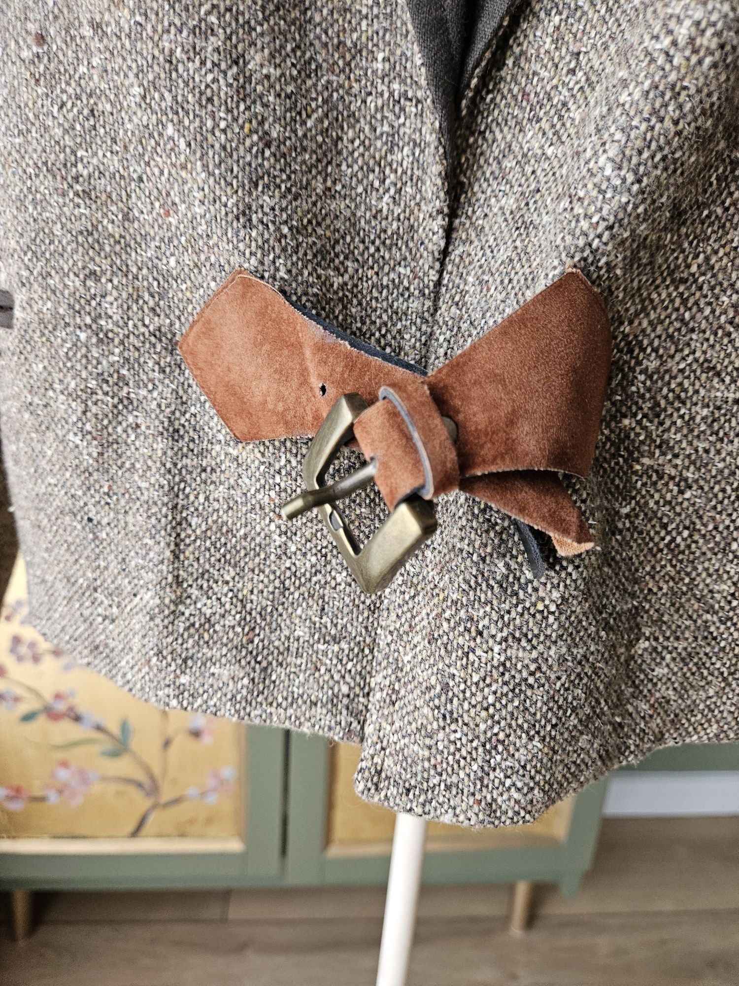 Marynarka Damska Vintage Tweed Trachten folk C&A  xXL