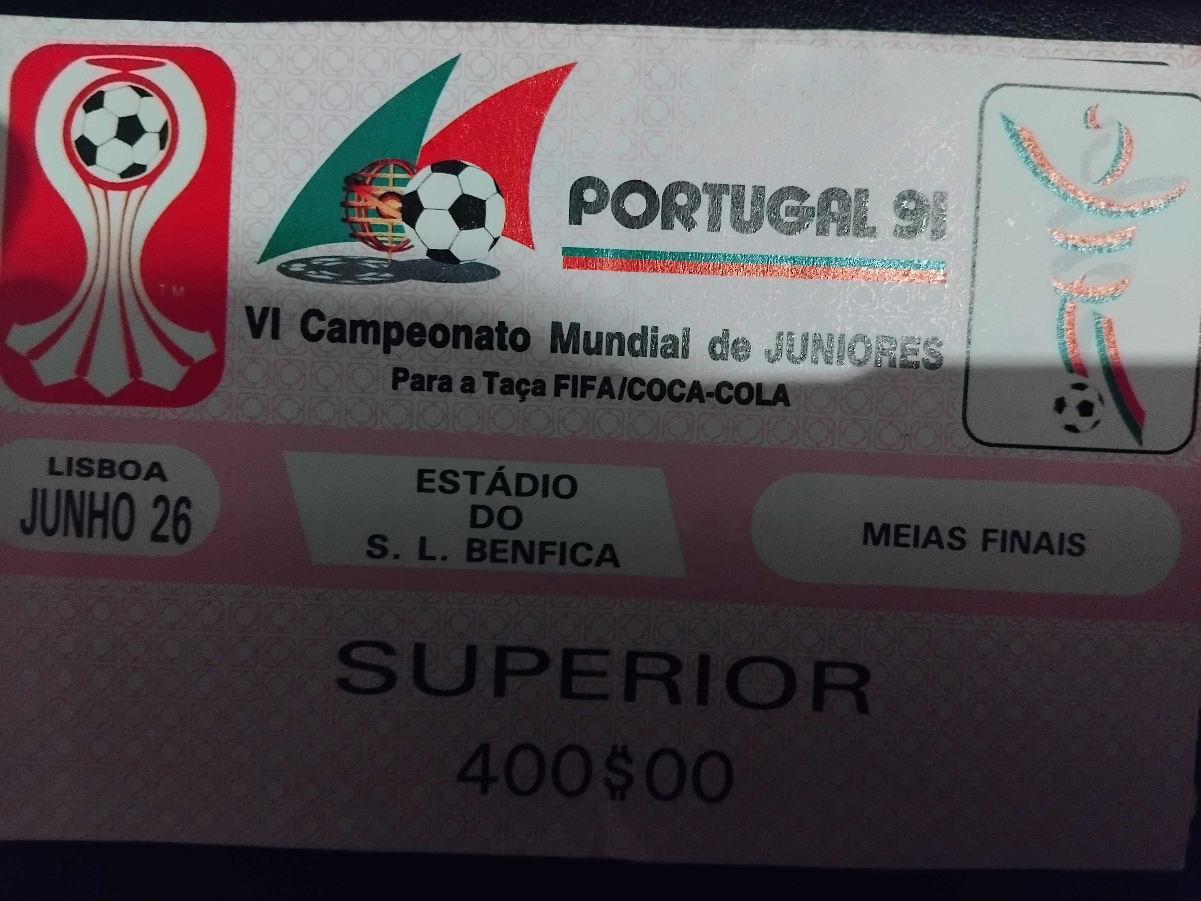 Bilhetes de futebol de coleção
