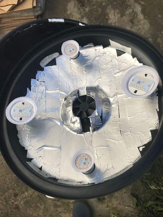 Estufa de balde adaptada