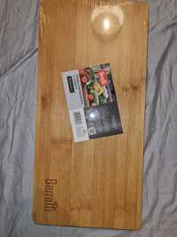 Deska do serwiwania bambusowa z nożami Beretti NOWA