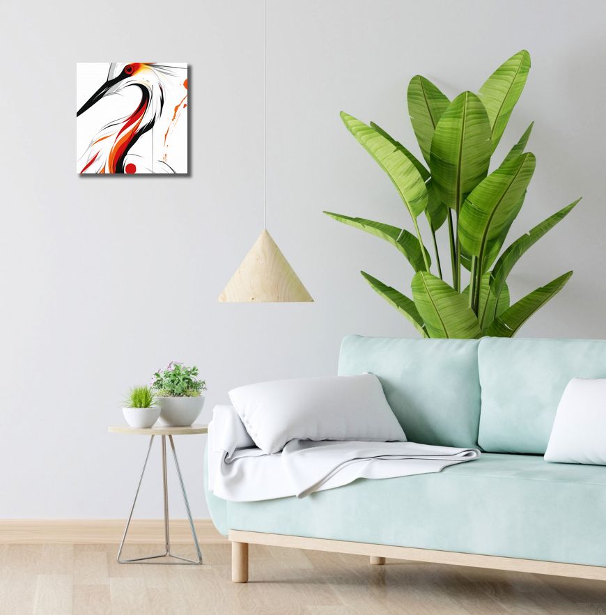 Obraz 30x30cm Bocian