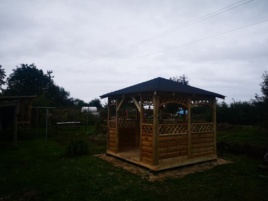 Altana 3×3 drewniana ogrodowa Montaż i dostawa w cenie