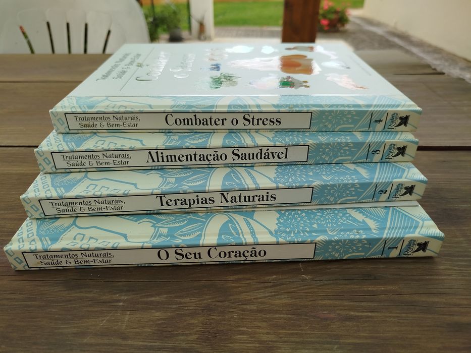 Coleção 4 Livros - Tratamentos Naturais, Saude e Bem-Estar